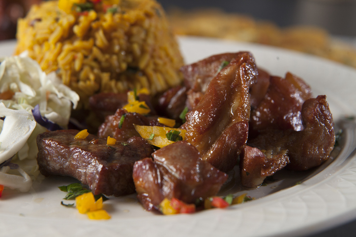 These delicious pieces of fried pork are a major delicacy in Puerto Rico mostly served with rice mofongo or fried plantain.